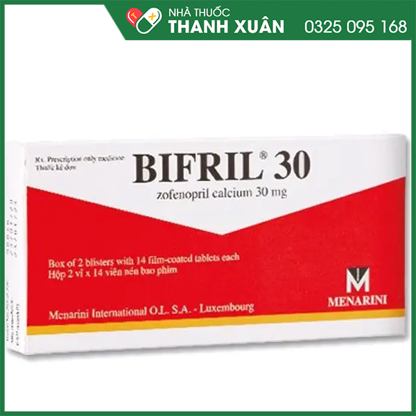 Bifril 30 thuốc điều trị tăng huyết áp